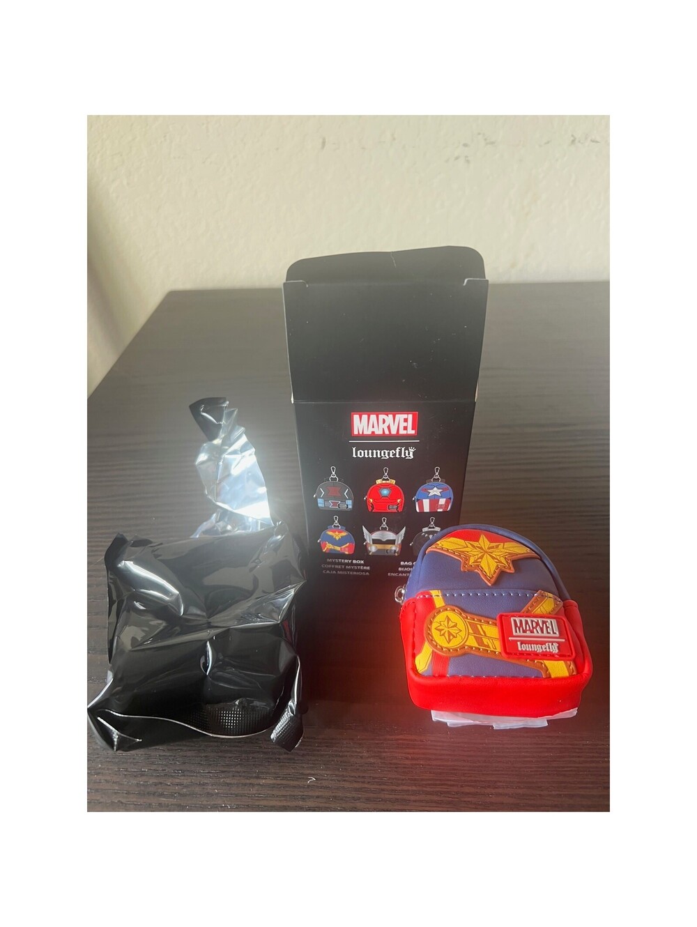 Captain Marvel Mcu Loungefly Cosplay Blind Mini Backpack Keychain Charm Avengers